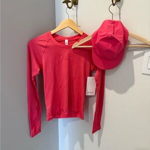 Lululemon - Swiftly long sleeve top & hat